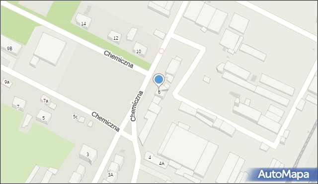 Dąbrowa Górnicza, Chemiczna, 6, mapa Dąbrowa Górnicza