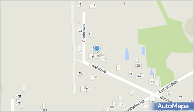 Dąbrowa Górnicza, Chabrowa, 33A, mapa Dąbrowa Górnicza