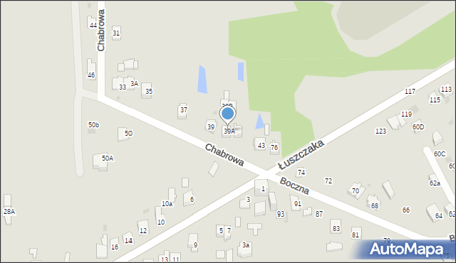 Dąbrowa Górnicza, Chabrowa, 39A, mapa Dąbrowa Górnicza