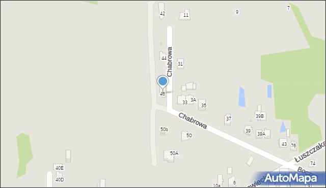 Dąbrowa Górnicza, Chabrowa, 46, mapa Dąbrowa Górnicza