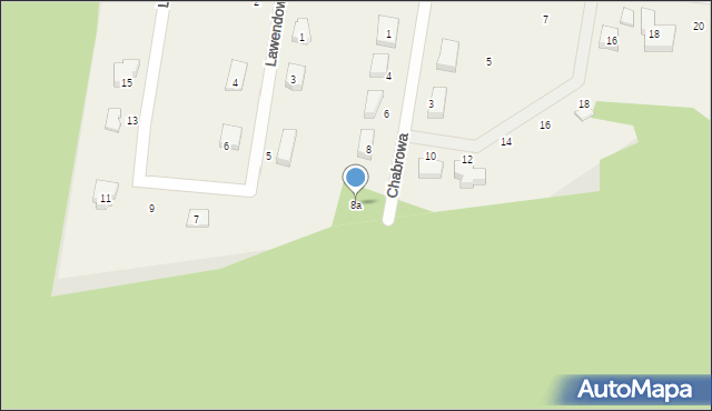 Dankowo, Chabrowa, 8a, mapa Dankowo