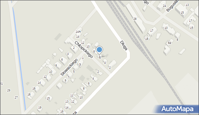 Darłowo, Chłopickiego Józefa, gen., 6, mapa Darłowo