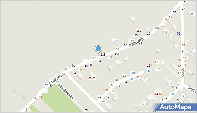 Dęblin, Chabrowa, 111, mapa Dęblin