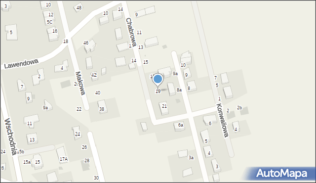 Długołęka, Chabrowa, 19, mapa Długołęka