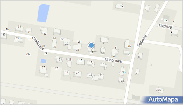 Dobra, Chabrowa, 14, mapa Dobra