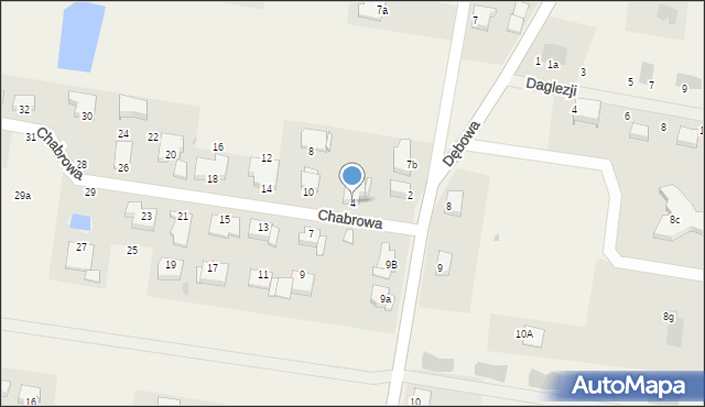 Dobra, Chabrowa, 4, mapa Dobra