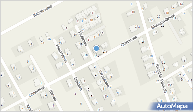 Dobrzykowice, Chabrowa, 15a, mapa Dobrzykowice