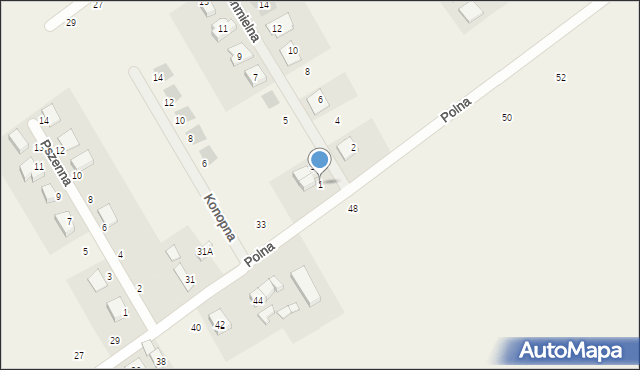 Dopiewiec, Chmielna, 1, mapa Dopiewiec