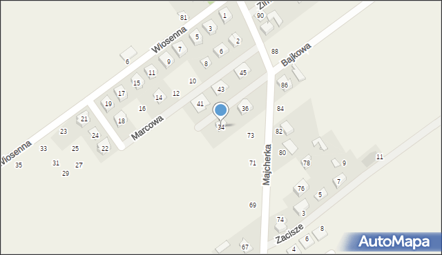 Dopiewo, Chabrowa, 34, mapa Dopiewo