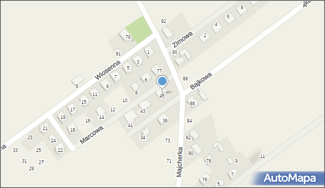 Dopiewo, Chabrowa, 45, mapa Dopiewo