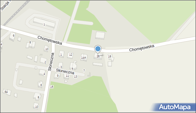 Drawno, Chomętowska, 16, mapa Drawno