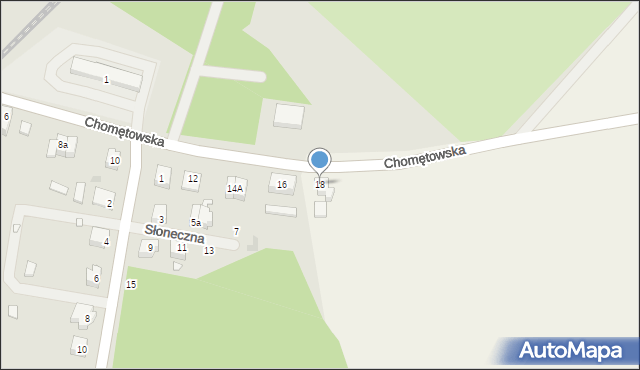 Drawno, Chomętowska, 18, mapa Drawno