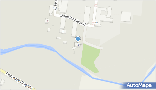 Drezdenko, Chełm Drezdenecki, 4, mapa Drezdenko