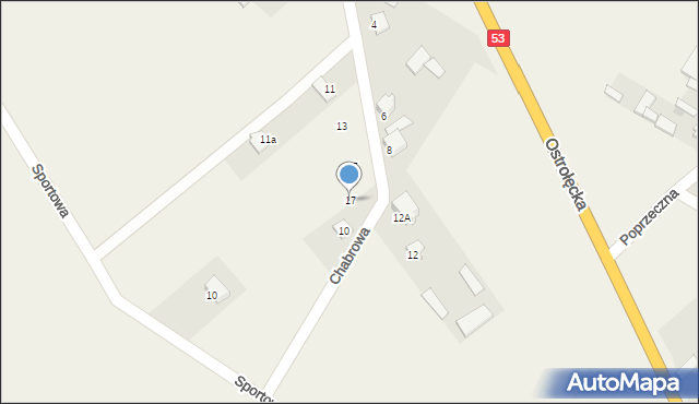 Dylewo, Chabrowa, 17, mapa Dylewo