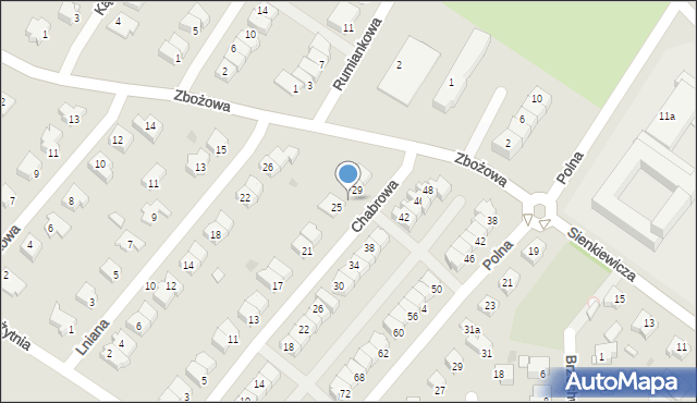 Działdowo, Chabrowa, 27, mapa Działdowo