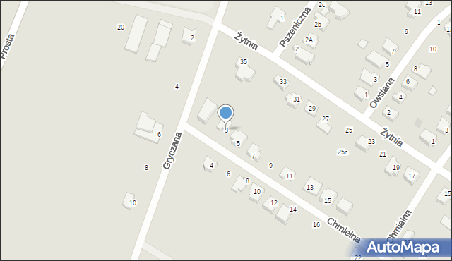 Działdowo, Chmielna, 3, mapa Działdowo