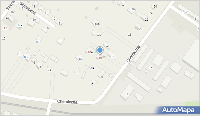 Franciszków, Chemiczna, 10, mapa Franciszków