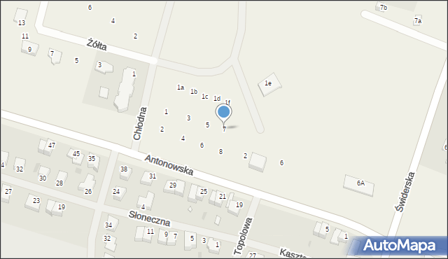 Gajewo, Chłodna, 7, mapa Gajewo