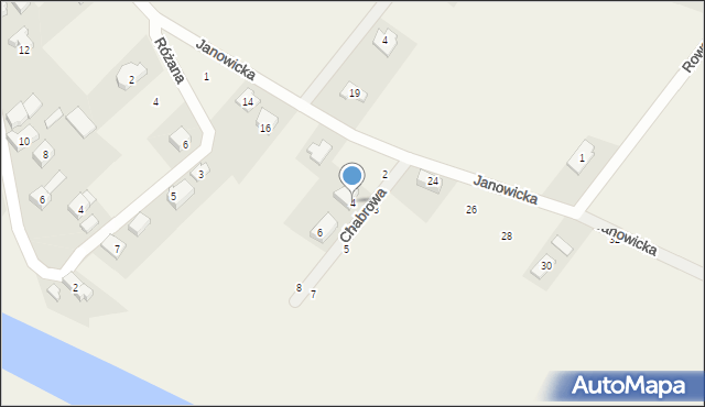 Gajków, Chabrowa, 4, mapa Gajków