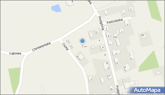 Garcz, Chmieleńska, 9, mapa Garcz