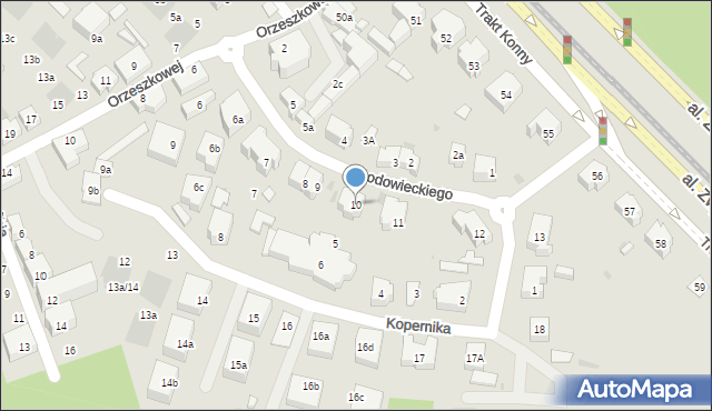 Gdańsk, Chodowieckiego Daniela, 10, mapa Gdańska