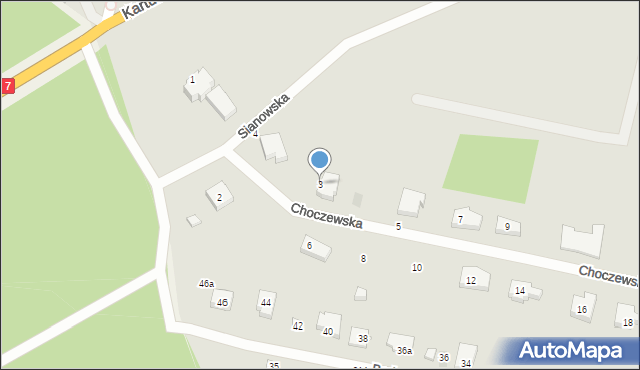 Gdańsk, Choczewska, 3, mapa Gdańska