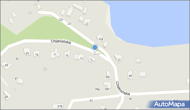 Gdańsk, Chełmińska, 74, mapa Gdańska