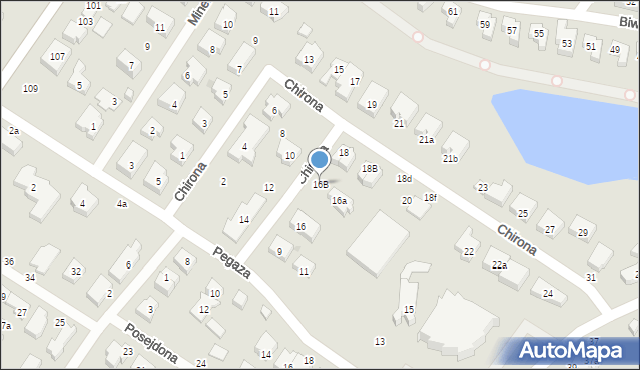 Gdańsk, Chirona, 16B, mapa Gdańska