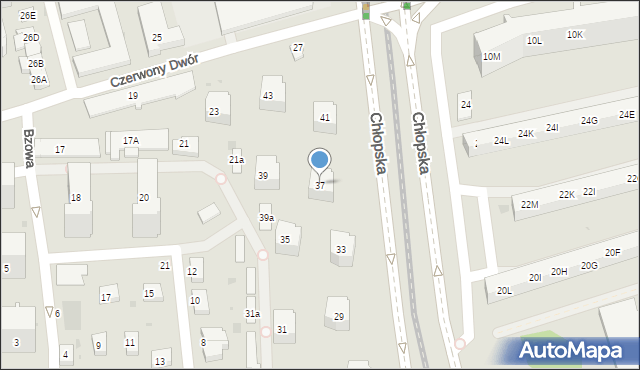 Gdańsk, Chłopska, 37, mapa Gdańska