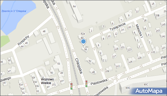 Gdańsk, Chłopska, 58, mapa Gdańska