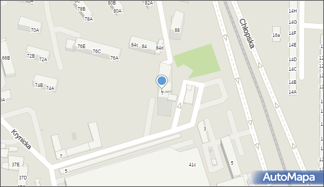 Gdańsk, Chłopska, 7, mapa Gdańska