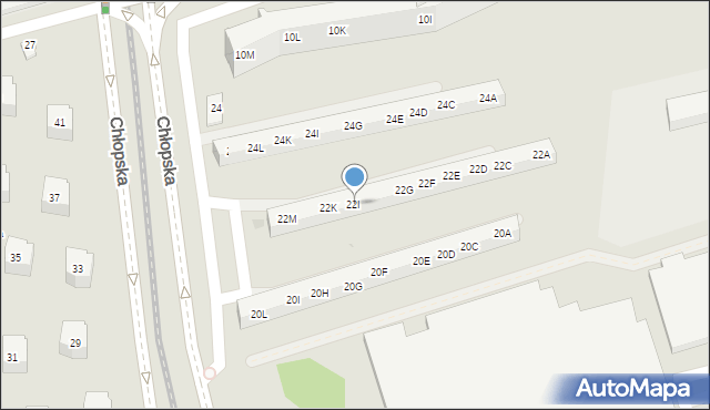 Gdańsk, Chłopska, 22I, mapa Gdańska