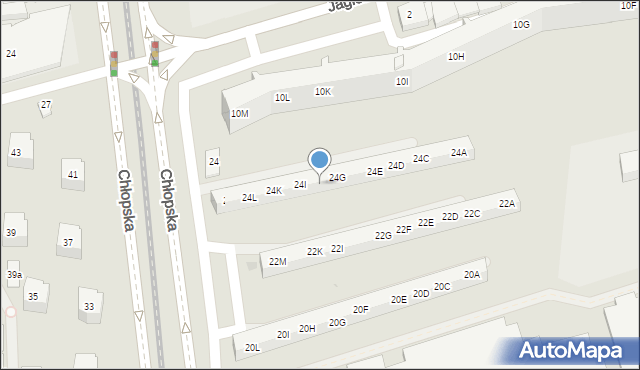 Gdańsk, Chłopska, 24H, mapa Gdańska