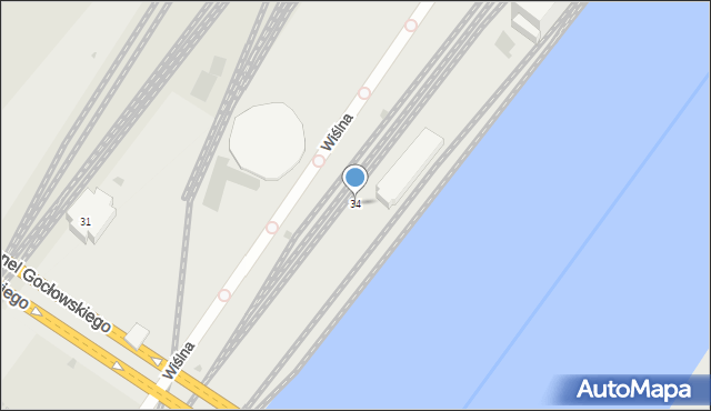 Gdańsk, Chodackiego Mariana, 34, mapa Gdańska