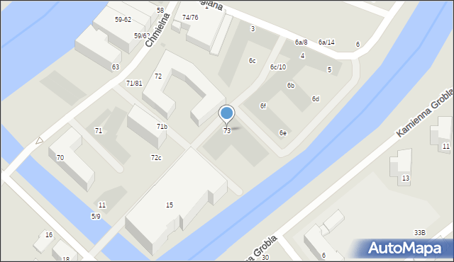 Gdańsk, Chmielna, 73, mapa Gdańska