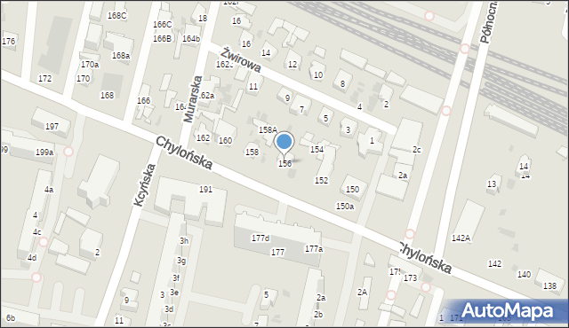 Gdynia, Chylońska, 156, mapa Gdyni