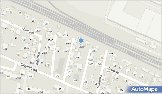 Gdynia, Chylońska, 168D, mapa Gdyni