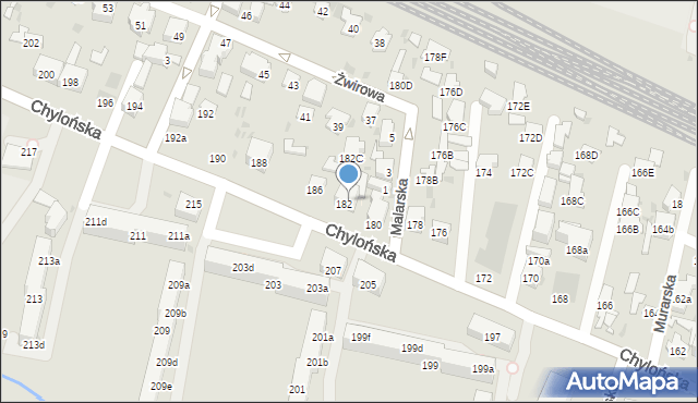 Gdynia, Chylońska, 184, mapa Gdyni