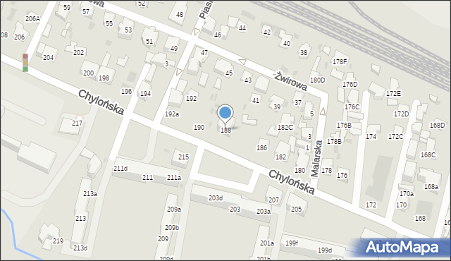 Gdynia, Chylońska, 188, mapa Gdyni