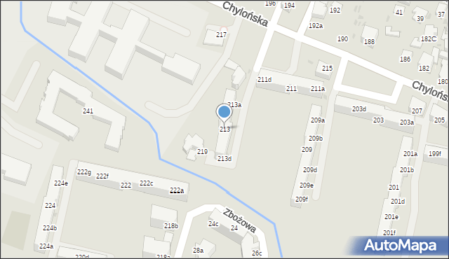 Gdynia, Chylońska, 213, mapa Gdyni