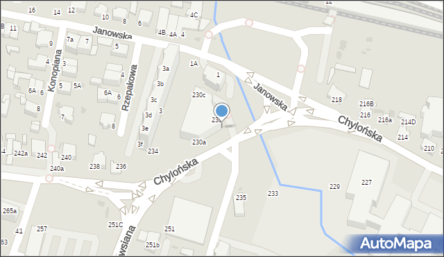 Gdynia, Chylońska, 230b, mapa Gdyni