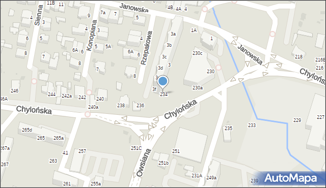 Gdynia, Chylońska, 234, mapa Gdyni