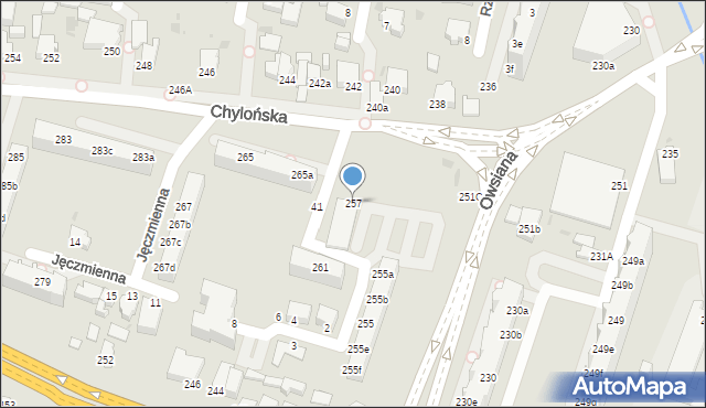 Gdynia, Chylońska, 257, mapa Gdyni