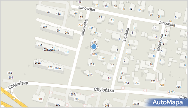 Gdynia, Chmielna, 10B, mapa Gdyni