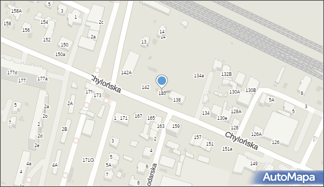 Gdynia, Chylońska, 140, mapa Gdyni