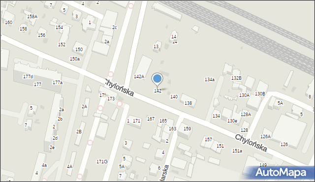Gdynia, Chylońska, 142, mapa Gdyni