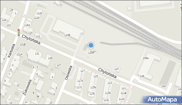 Gdynia, Chylońska, 110A, mapa Gdyni