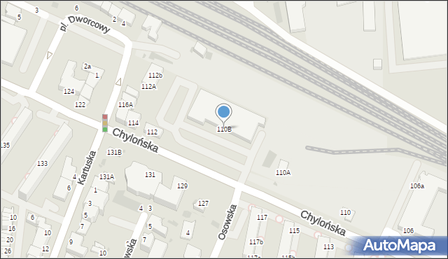 Gdynia, Chylońska, 110B, mapa Gdyni