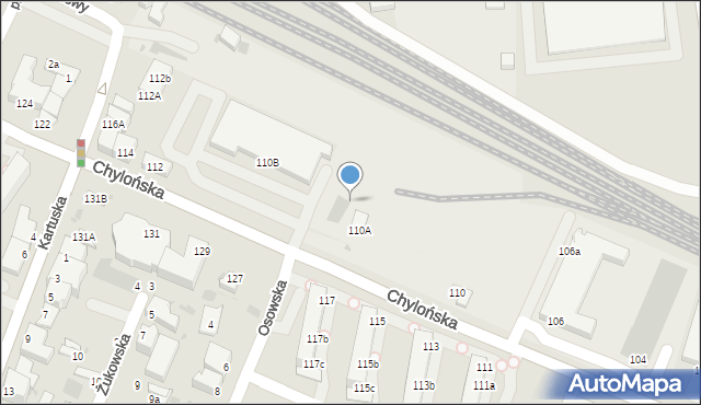 Gdynia, Chylońska, 110c, mapa Gdyni