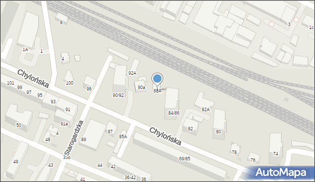 Gdynia, Chylońska, 88A, mapa Gdyni